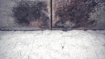 corner wall background with crack effect and grunge textured photo