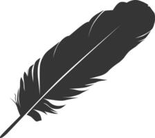Feather silhouette illustration vector