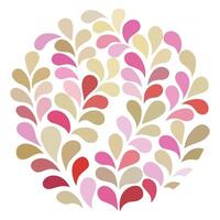 Rounded colorful arc drops decorative image vector