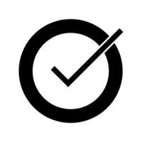 Check mark icon illustration vector