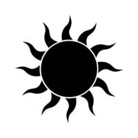 Sun icon illustration vector