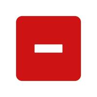 No entry sign icon illustration vector
