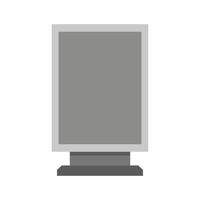 A blank screen on a white background vector