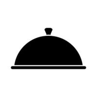 A black and white cloche on a white background vector