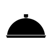 A black and white image of a domed cover vector