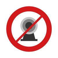 No camera sign illustration vector