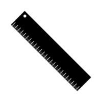 A ruler on a white background vector