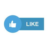 Like button icon illustration vector