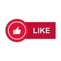 Like button icon illustration vector