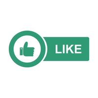 Like button icon illustration vector