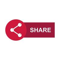 Share button icon illustration vector