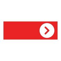 A red button with an arrow pointing to the right vector
