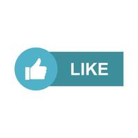 Like button icon illustration vector