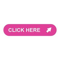 Click here button on a white background vector
