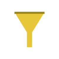 A funnel icon on a white background vector