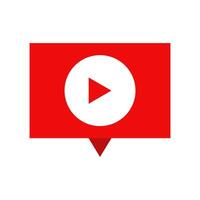 Youtube player icon vector