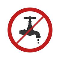 No water tap icon illustration vector
