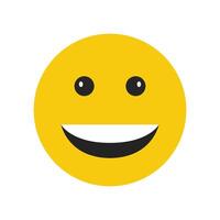 A smiley face with a black and yellow face vector