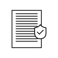 A document with a check mark on it vector