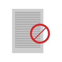 A document with a red circle around it vector