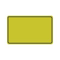 A yellow sign on a white background vector