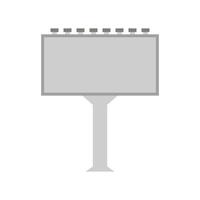 Blank billboard on a white background vector