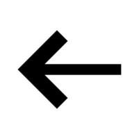 A black arrow pointing to the right on a white background vector