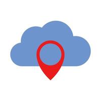 Cloud computing and the cloud computing logo vector