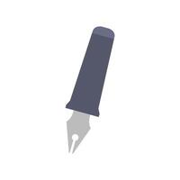 A pen is shown on a white background vector