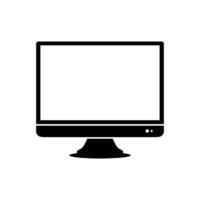 Computer monitor icon illustration vector