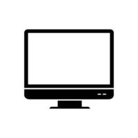 Computer monitor icon isolated on white background vector