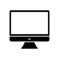 Computer monitor icon illustration vector
