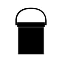 Bucket icon illustration on white background vector