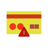 A yellow and red sign with a red triangle vector