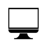 Computer monitor icon isolated on white background vector