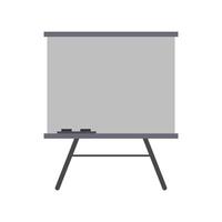 A whiteboard with a black marker on it vector
