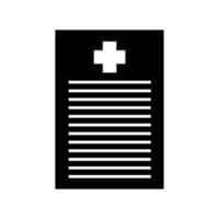 A black and white medical cross icon on a white background vector
