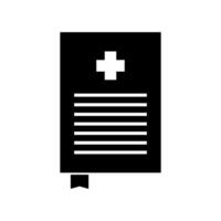 Medical book icon isolated on white background vector