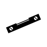 A black and white illustration of a metal bar vector