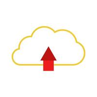 Cloud computing icon illustration vector