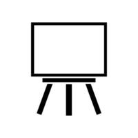 A black and white drawing board on a white background vector