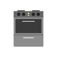 A stove with three burners on it vector