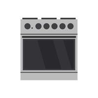 A stove with four burners on it vector