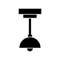 A black and white image of a light fixture vector