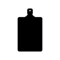 A black and white image of a cutting board vector