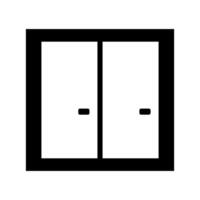 Two doors with a white background vector