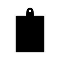 A black square with a hook on it vector