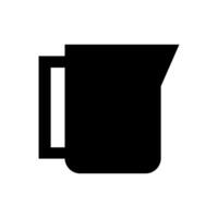 A black and white illustration of a pitcher vector