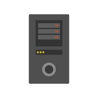 Server computer icon isolated on white background illustration vector