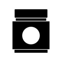 A jar of jam icon on a white background vector